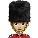 garde femme : peau moyennement claire