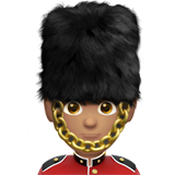 garde homme : peau légèrement mate