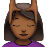 femme qui se fait masser : peau mate