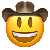 Visage avec chapeau de cowboy