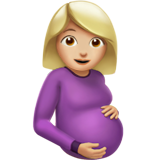 femme enceinte : peau moyennement claire