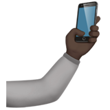 selfie : peau foncée