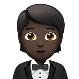 personne en smoking : peau foncée