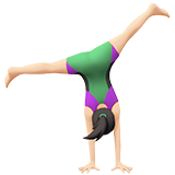 femme faisant la roue : peau claire