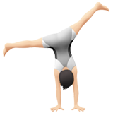 personne faisant la roue : peau claire