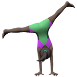 femme faisant la roue : peau foncée