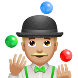 jongleur : peau moyennement claire