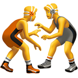 Personnes faisant de la lutte