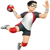 handballeur : peau claire