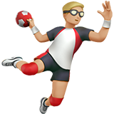 handballeur : peau moyennement claire