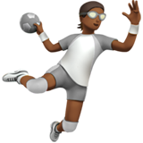 personne jouant au handball : peau mate