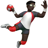 handballeur : peau foncée
