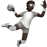 personne jouant au handball : peau foncée