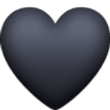 Cœur noir - Facebook