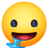 Visage qui bave - Facebook