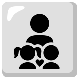 Famille : homme, fille et garçon - Noto Color Emoji