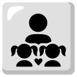 Famille : homme, fille et fille - Noto Color Emoji