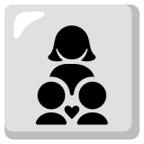 Famille : femme, garçon et garçon - Noto Color Emoji