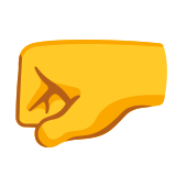 Poing à gauche - Noto Color Emoji