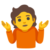 Personne qui hausse les épaules - Noto Color Emoji