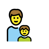 Famille : homme et garçon - OpenMoji