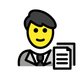 Employé de bureau - OpenMoji