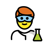 Scientifique homme - OpenMoji