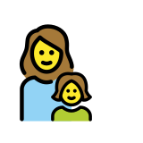 Famille : femme et fille - OpenMoji