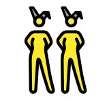 Femmes avec des oreilles de lapin - OpenMoji