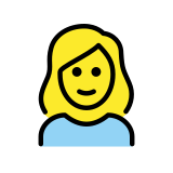 Femme blonde - OpenMoji