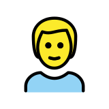 Homme blond - OpenMoji