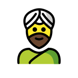 Homme en turban - OpenMoji
