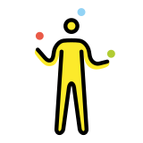 Personne qui jongle - OpenMoji