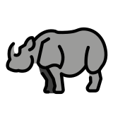 Rhinocéros - OpenMoji