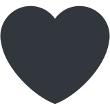 Cœur noir - Twitter / X