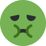 Visage nauséeux - Twitter / X