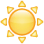 Emoji Soleil avec Rayons U+2600 Emoji Soleil avec Rayons U+2600
