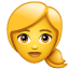 Blonde Whatsapp U+1F471 U+2640 Blonde Whatsapp U+1F471 U+2640