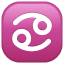 Emoji Signe Astrologique du Cancer U+264B Emoji Signe Astrologique du Cancer U+264B