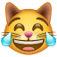 Chat avec des Larmes de Joie U+1F639 Chat avec des Larmes de Joie U+1F639