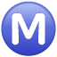 M majuscule entouré U+24C2 M majuscule entouré U+24C2