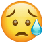 Emoji Déçu mais Soulagé U+1F625 Emoji Déçu mais Soulagé U+1F625