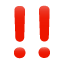 Symbole Double point d'exclamation U+203C Symbole Double point d'exclamation U+203C