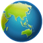 Globe Asie Australie U+1F30F Globe Asie Australie U+1F30F