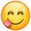 Smiley Affamé avec Langue U+1F60B Smiley Affamé avec Langue U+1F60B