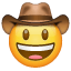 Emoji Cowboy U+1F920 Emoji Cowboy U+1F920