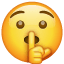 Emoji Psst U+1F92B Emoji Psst U+1F92B