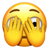 Emoji à l'œil qui épie U+1FAE3 Emoji à l'œil qui épie U+1FAE3
