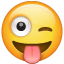 Smiley Fou U+1F61C Smiley Fou U+1F61C