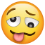 Emoji Visage Fou U+1F974